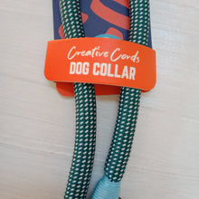 Load image into Gallery viewer, Dog's Life Creative Cords Dog Collar Gingham Green