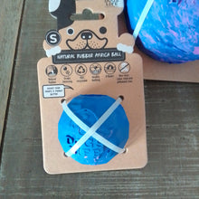 Load image into Gallery viewer, Dog's Life Natural Rubber Ball Dog Toy Blue