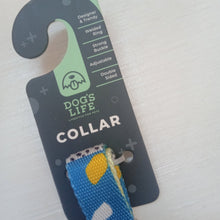 Load image into Gallery viewer, Dog's Life Designer Pooch Collar Tarrazo Blue