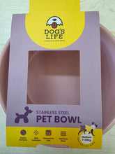 Load image into Gallery viewer, Dog’s Life Stainless Steel Dog Food or Water Bowl – Medium 1020ml 3 Fun Designs