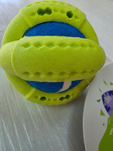 Load image into Gallery viewer, Dog's Life Tuff Foam Boomaball Dog Toy Lime