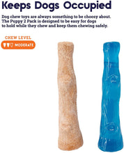 Load image into Gallery viewer, Petstages Dogwood Puppy 2 Pack Dog Chew Toy