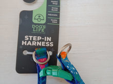 Load image into Gallery viewer, Dog's Life Designer Pooch Step In Harness Under the Sea Blue