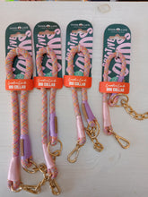 Load image into Gallery viewer, Dog's Life Creative Cords Dog Collar Tarrazo Pink