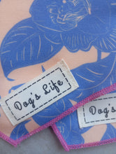 Load image into Gallery viewer, Dog's Life Dog Bandana Violet Peonies