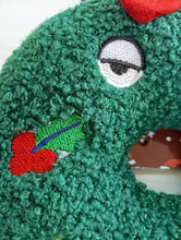 Load image into Gallery viewer, Dog's Life Tired Christmas Green Wreath Dog Toy