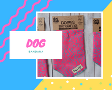 Load image into Gallery viewer, Dog's Life Chaotic Zig Zag Pink Bandana 3 Sizes
