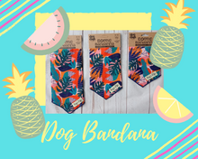 Load image into Gallery viewer, Dog's Life Abstract Tropical Paradise Bandana