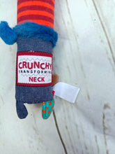 Load image into Gallery viewer, Gigwi Crunchy Transforming Neck Plush Squeaky Dog Toy Small