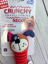 Load image into Gallery viewer, Gigwi Crunchy Transforming Neck Plush Squeaky Dog Toy Small
