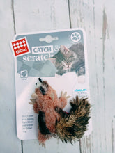 Load image into Gallery viewer, Gigwi Chipmunk 'Catch & Scratch' with Catnip and Bell