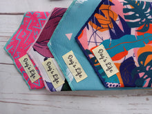 Load image into Gallery viewer, Dog's Life Blue Feather Bandana 3 Sizes