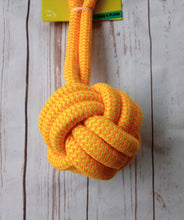 Load image into Gallery viewer, Dog Days Yellow Rope Knot Toy