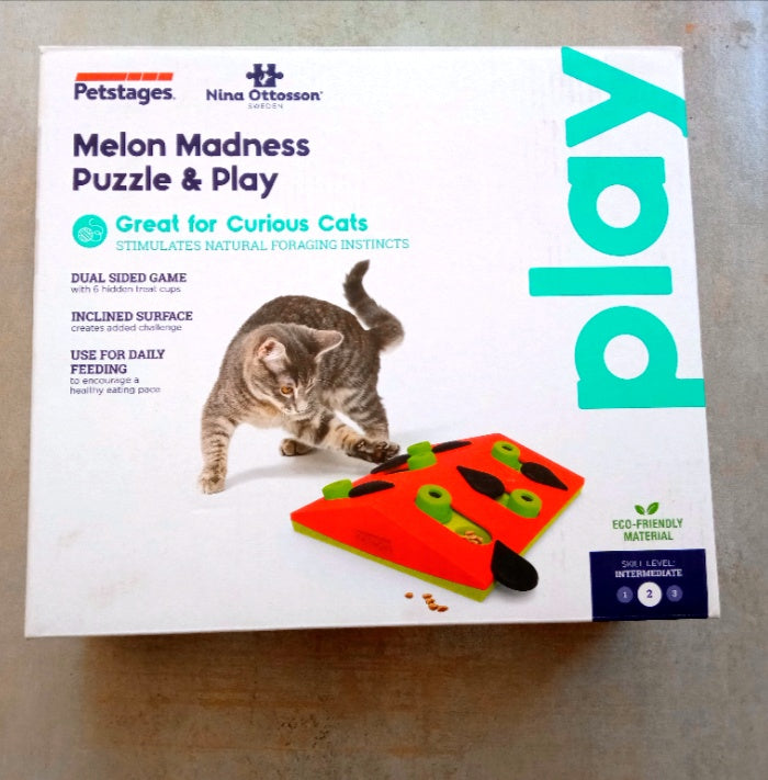 Nina Ottosson Melon Madness Puzzle & Play Cat Game