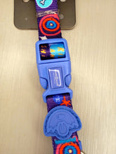 Load image into Gallery viewer, Dog's Life Designer Pooch Collar Enjoy The Universe Blue