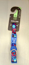 Load image into Gallery viewer, Dog's Life Designer Pooch Collar Enjoy The Universe Blue