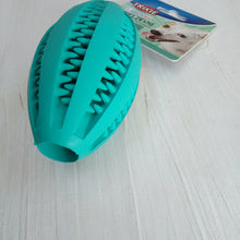 Load image into Gallery viewer, Trixie Dental Fun Rugby Ball Mint Dog Toy
