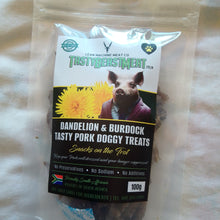 Load image into Gallery viewer, Tasty Beast Meat Pork Dog Treats 100g
