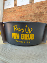 Load image into Gallery viewer, Dog’s Life Stainless Steel Dog Food or Water Bowl – Medium 1020ml 3 Fun Designs
