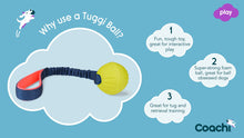 Load image into Gallery viewer, Coachi Tuggi Ball Dog Tug Toy
