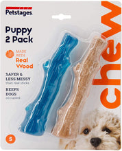 Load image into Gallery viewer, Petstages Dogwood Puppy 2 Pack Dog Chew Toy
