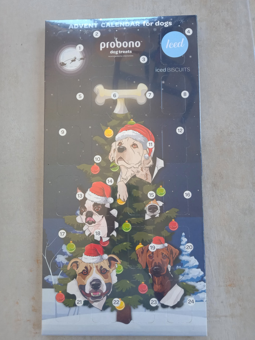 Probono Iced Dog Treat Christmas Advent Calendar