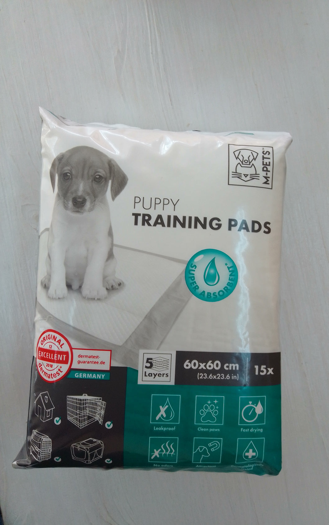 M-Pets Puppy Training Pads (15 pack) 60x60cm