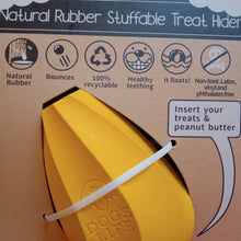 Load image into Gallery viewer, Dog&#39;s Life Natural Rubber Stuffable Treat Hider 2 sizes
