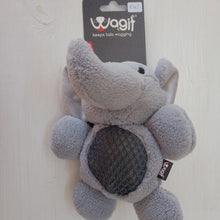 Load image into Gallery viewer, Wagit Elephant With Rope Ball Soft Dog Toy
