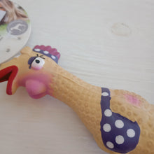 Load image into Gallery viewer, Pawise Funny Squeaky Chicken Rubber Dog Toy
