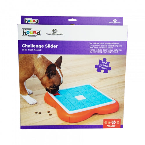 outward hound Nina Ottosson challenge slider level 3 dog puzzle food toy