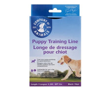 Load image into Gallery viewer, Company of Animals Puppy Training Line 2.5m Black
