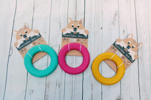 Dog's Life Gloop Loop Natural Rubber Dog Toy Enrichment Puzzle