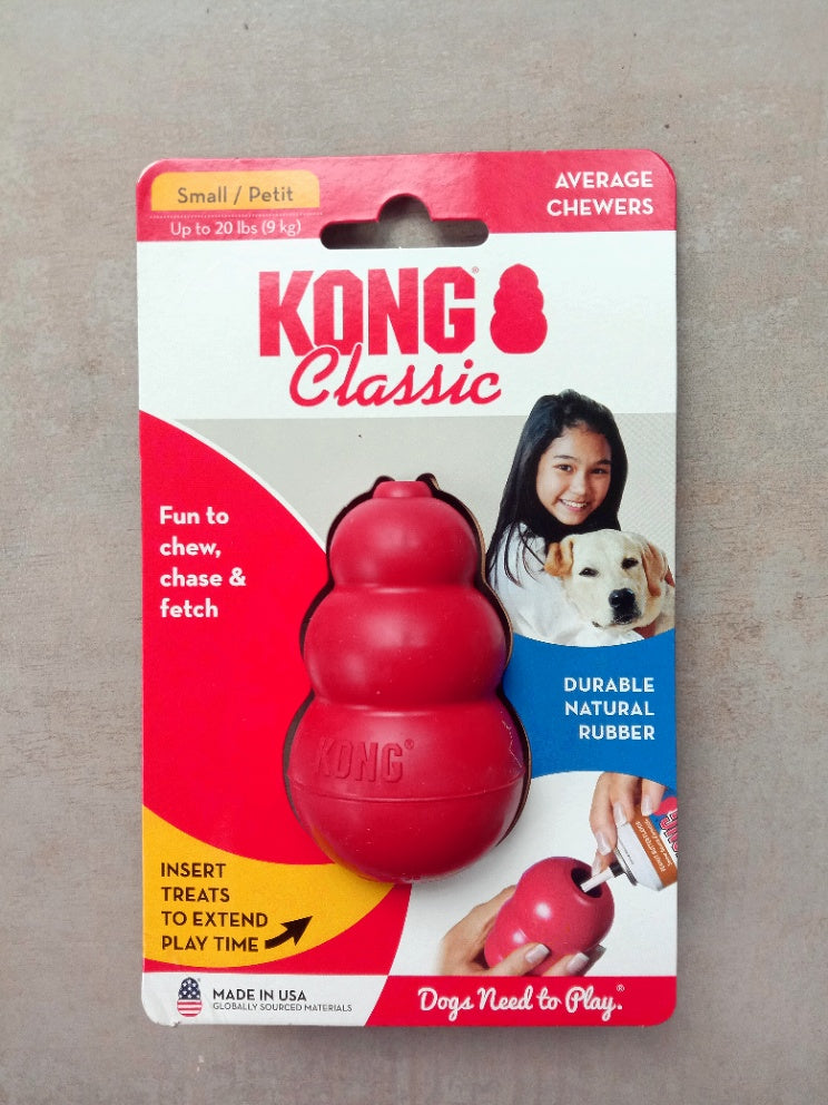 Kong Classic Red Dog Enrichment Stuffable Food Toy