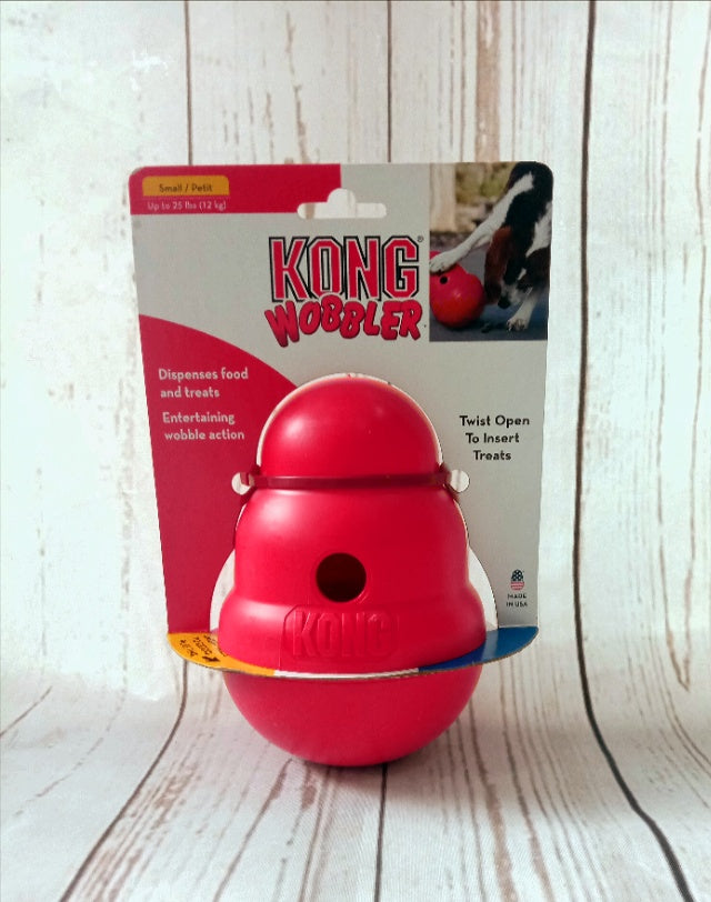 Kong Wobbler Dog Food Dispenser Toy Small or Large