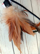 Load image into Gallery viewer, Gigwi Cat Wand Feather Teaser with Natural Feather Plush Toy
