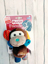 Load image into Gallery viewer, Gigwi Plush Friendz Monkey With Squeaker Medium Dog Toy

