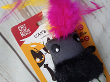 Load image into Gallery viewer, Cat&#39;s Life Black Bettle Cat Toy with Feathers
