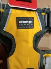 Load image into Gallery viewer, Red Dingo Yellow Padded Harness Medium
