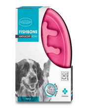 Load image into Gallery viewer, M-Pets Fishbone Anti-scoff Dog Food Bowl Various Colours
